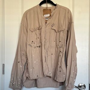 Magnolia Pearl Tan Button Down Shirt